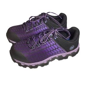 Timberland PRO Powertrain Sport Work Sneaker Black Purple Alloy Toe